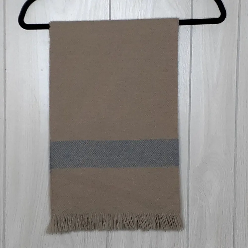 Peter Macarthur Lambswool & Angora Scarf 59 x 10.75 Made in Scotland